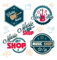Music logo set Music logo set vector image