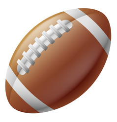 American Football Ball Isolated on Withe Vector Image