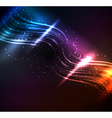 Glowing elements vector image