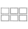 Doodle frameworks vector image
