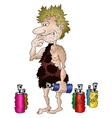 Prehistoric artist vector image