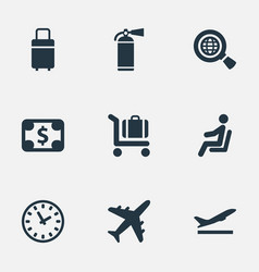 Set of simple transportation vector image