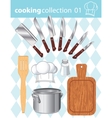 Kitchen and cooking collection vector image