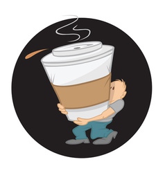 Coffee large vector image