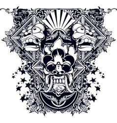Evil design vector image