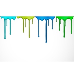 Colorful paint drip vector image