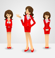 Office lady vector image