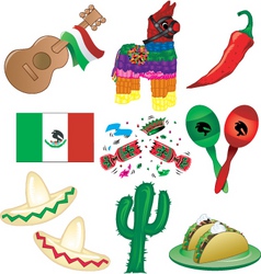 Mexican party vector image