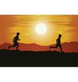 Runners vector image