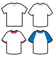 Shirts template vector image