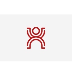 Person symbol Human avatar Line men logo vector image