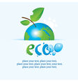 Apple planet vector image