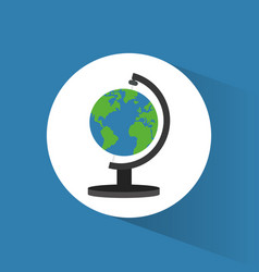 Globe world travel icon Globe world travel icon vector image
