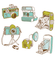 Set of Photo Cameras vector image