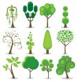 Abstract trees vector image