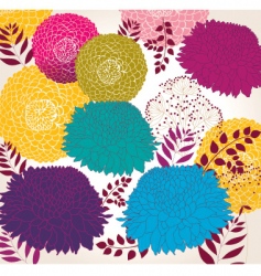 Wallpaper with flowers vector image