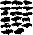 Classic car silhouettes vector image