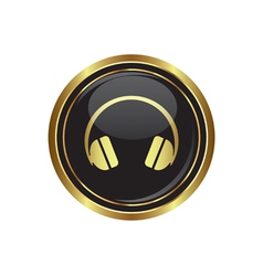 Headphones icon vector image