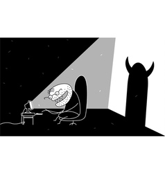 Internet maniac vector image
