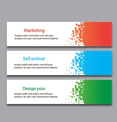 Banner square vector image