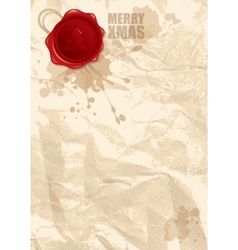 Abstract of wax stamp vector image