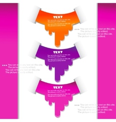 Paint dripping background vector image