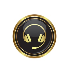 Headphones icon vector image