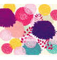 Wallpaper with flowers vector image