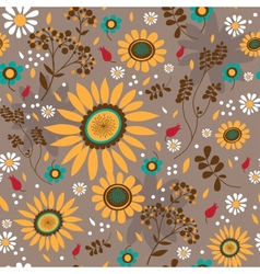 Seamless texture with flowers vector image