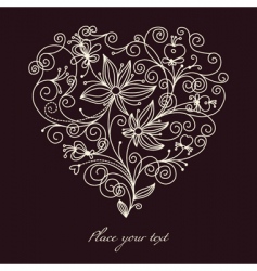Floral background vector image