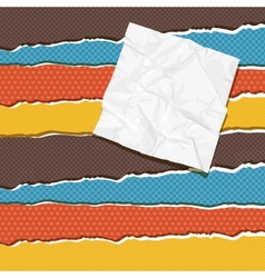 Vintage torn paper background vector image