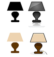 Table lamp vector image