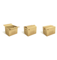 Cardboard boxes vector image
