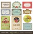 Vintage labels vector image