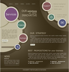 Business website template vector image