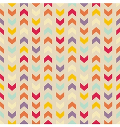 Aztec Chevron seamless colorful pattern vector image
