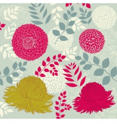 Wallpaper with flowers vector image