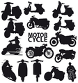 Motorcycles vector image