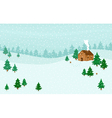 Winter landscape vector image