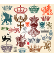 Retro set vector image