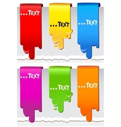 Paint dripping background vector image