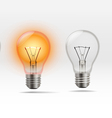 Realistic Light Bulb vector image