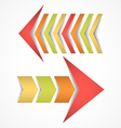 Two arrows concepts vector image