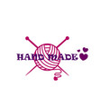 Knitting logo elements Knitting logo elements vector image