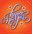 HAPPY NEW YEAR hand lettering vector image