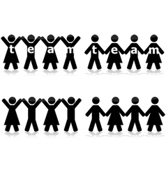 Team work vector image