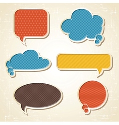 Origami speech bubbles set Origami speech bubbles set vector image