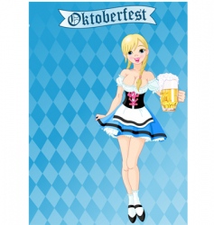 Oktoberfest girl vector image