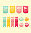 Modern soft color Design button vector image