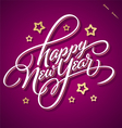 HAPPY NEW YEAR hand lettering vector image